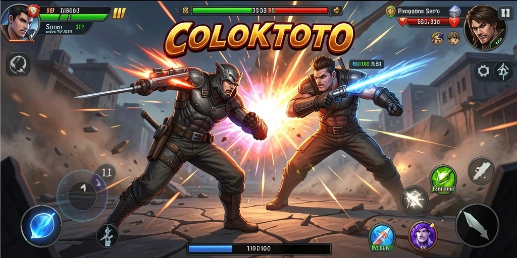 Gameplay seru yang menampilkan aksi pertarungan mendebarkan di COLOKTOTO.