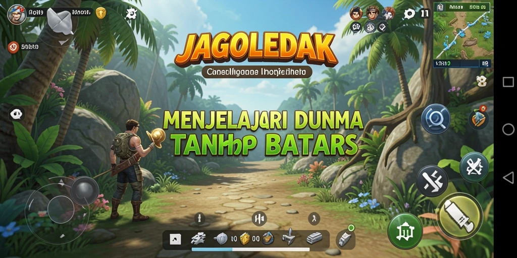 Gameplay JAGOLEDAK yang penuh petualangan di dunia terbuka.