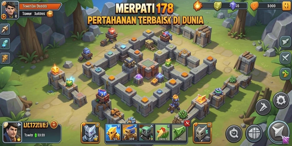 Gameplay menarik dari MERPATI178 dalam mode Tower Defense.