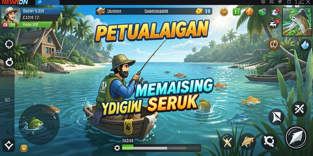 Tangkapan ikan besar dalam permainan NEWIDN yang menegangkan.